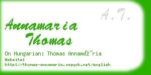 annamaria thomas business card